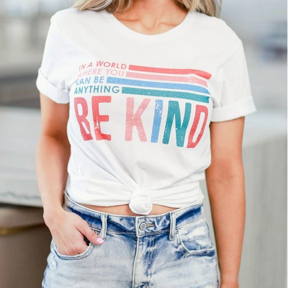 Miley Kindness Graphic Rainbow Tee - Picture 2 of 3